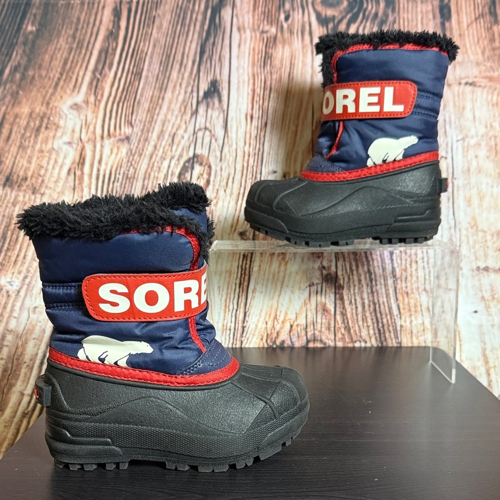 Sorel Snow Commander Winter Boots Toddler Boys Sz 9